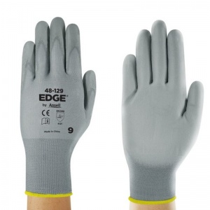Ansell Edge 48-129 Light-Duty Palm-Coated Polyester Gloves